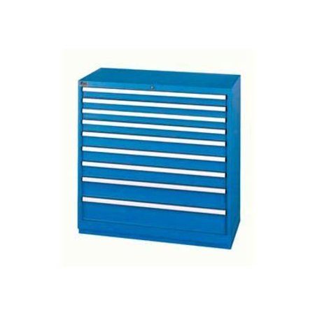 LISTA INTERNATIONAL ListaÂ 9 Drawer Shallow Depth Cabinet - Bright Blue, Master Keyed XSHS0900-0901BBMA